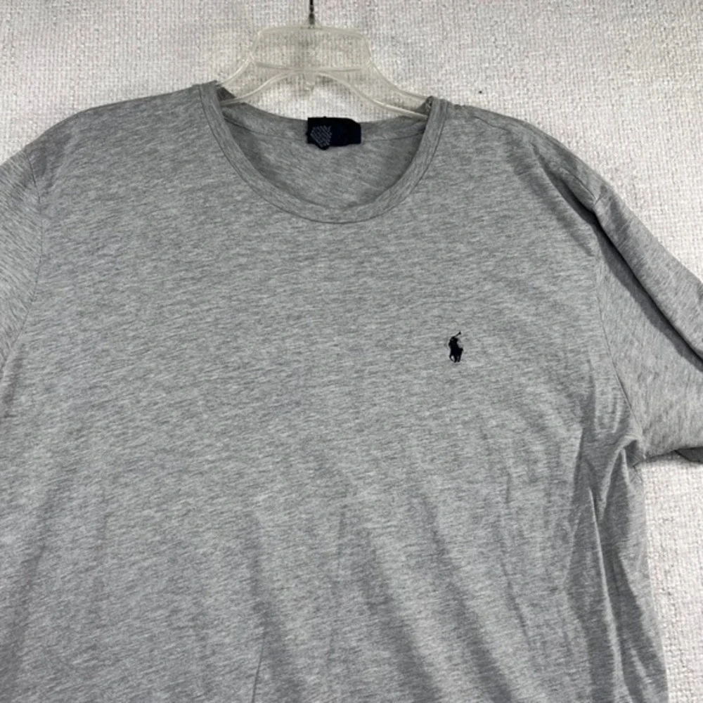 Polo Ralph Lauren Mens T-Shirt Large Gray Short Sleeve Crewneck Pony Logo Cotton